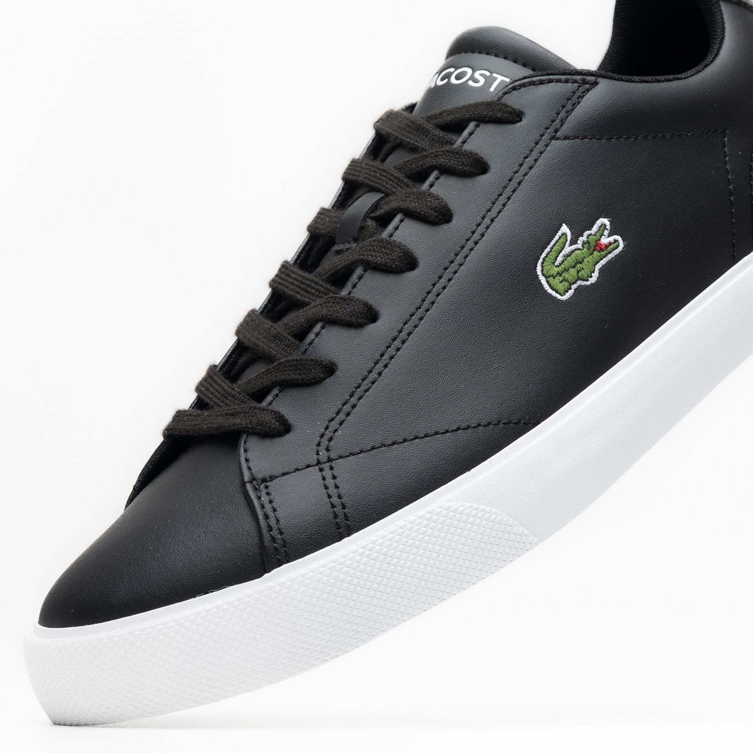 Ανδρικά Παπούτσια Casual Vulc.Lerond Μαύρο Δέρμα Lacoste