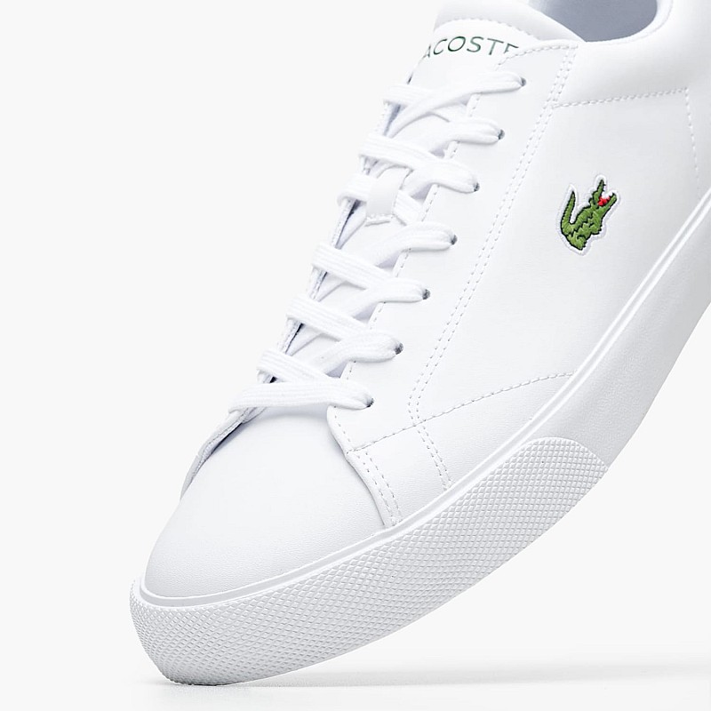 Ανδρικά Παπούτσια Casual Vulc.Lerond Άσπρο Δέρμα Lacoste