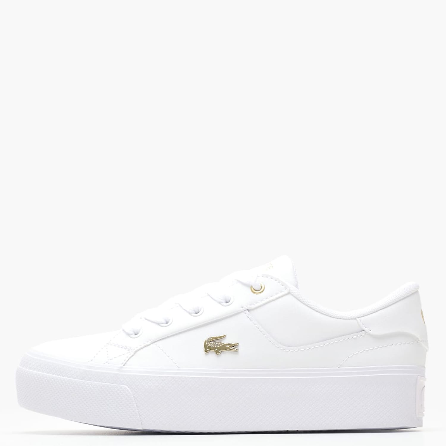 Γυναικεία Παπούτσια Casual Ziane.Platfo Άσπρο Δέρμα Lacoste