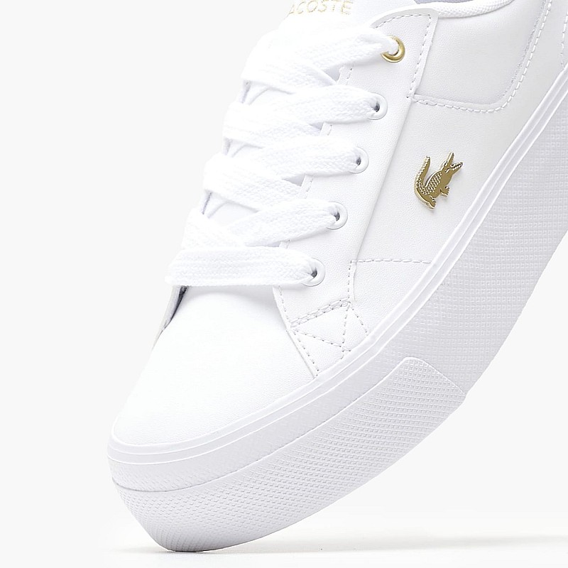 Γυναικεία Παπούτσια Casual Ziane.Platfo Άσπρο Δέρμα Lacoste