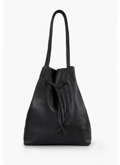 Women Bags B403 Black Leather Frau