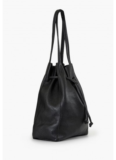 Women Bags B403 Black Leather Frau