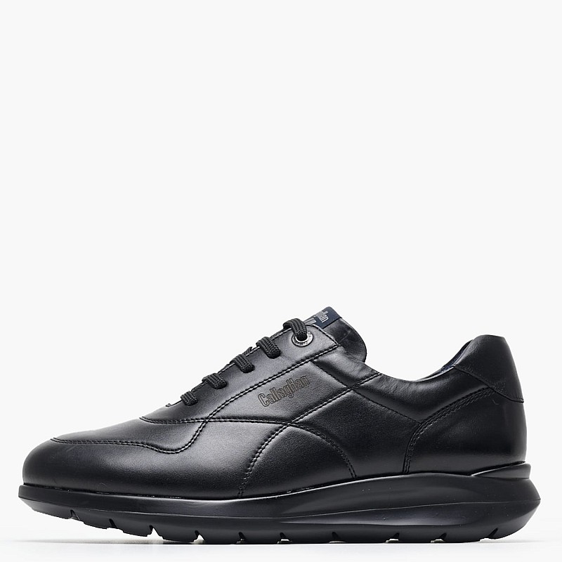 Men Casual Shoes 42612.Bb Black Leather Callaghan