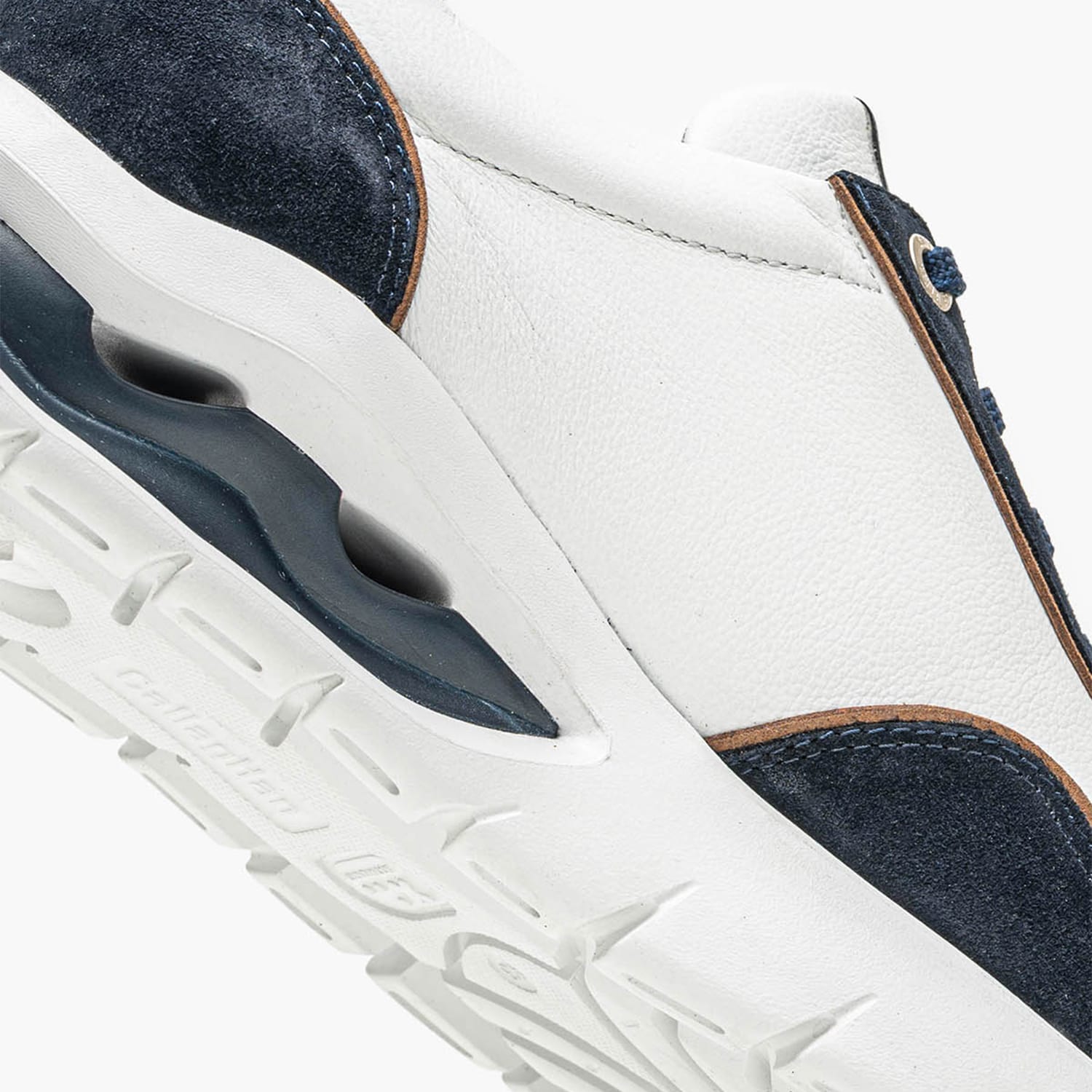 Men Casual Shoes 45423 White Leather-Buckskin Callaghan Men Casual Shoes 45423 White Leather-Buckskin Callaghan