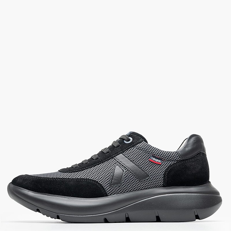 Ανδρικά Παπούτσια Casual 61201.Gr Μαύρο Δέρμα Καστόρι-Ύφασμα Callaghan