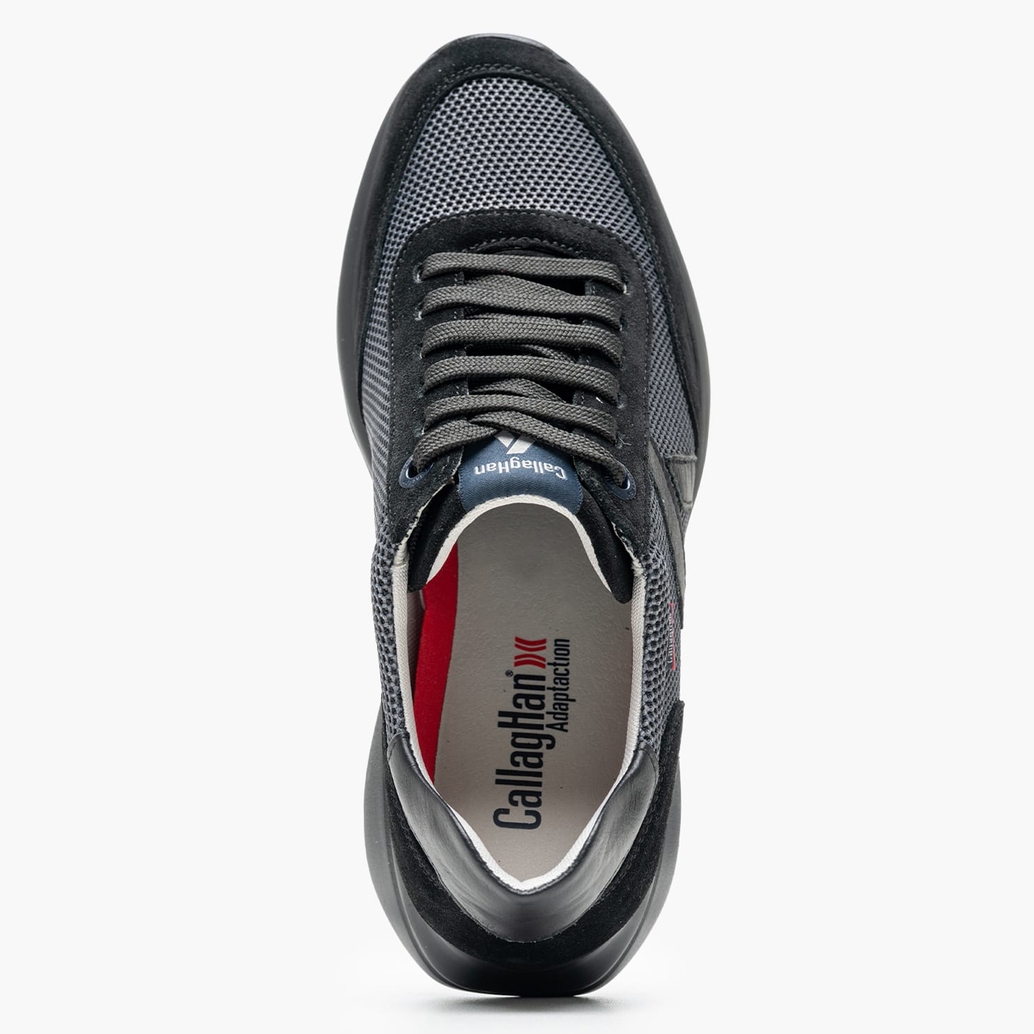 Men Casual Shoes 61201.Gr Black Buckskin-Fabric Callaghan