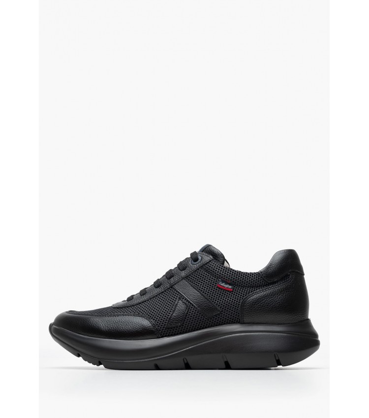 Men Casual Shoes 61201.Lth Black Leather-Fabric Callaghan Men Casual Shoes 61201.Lth Black Leather-Fabric Callaghan
