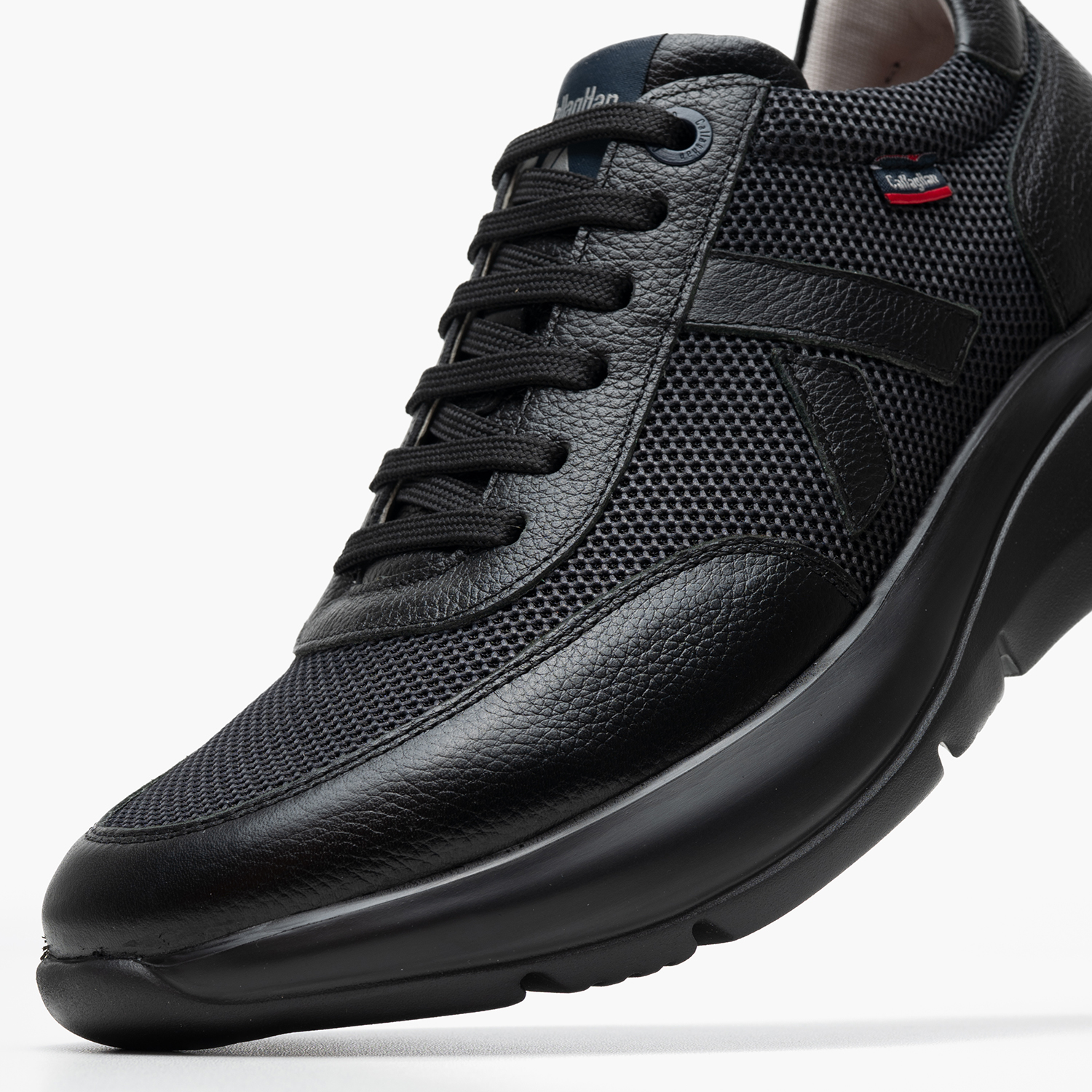 Ανδρικά Παπούτσια Casual 61201.Lth Μαύρο Δέρμα-Ύφασμα Callaghan