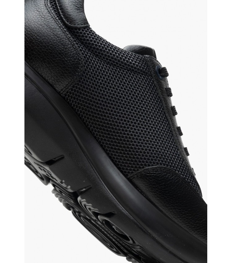 Men Casual Shoes 61201.Lth Black Leather-Fabric Callaghan Men Casual Shoes 61201.Lth Black Leather-Fabric Callaghan