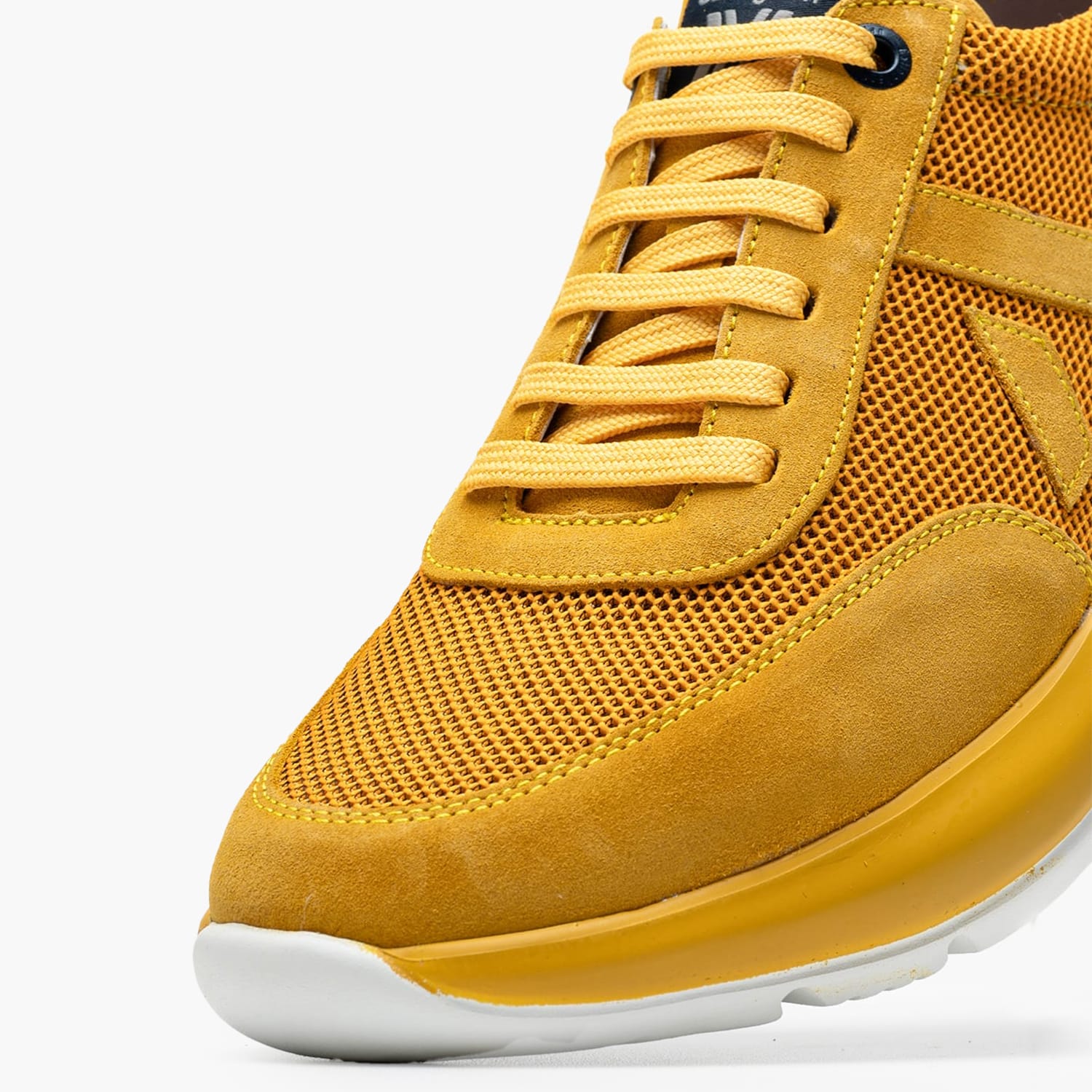 Ανδρικά Παπούτσια Casual 61201 Κίτρινο Δέρμα Καστόρι-Ύφασμα Callaghan