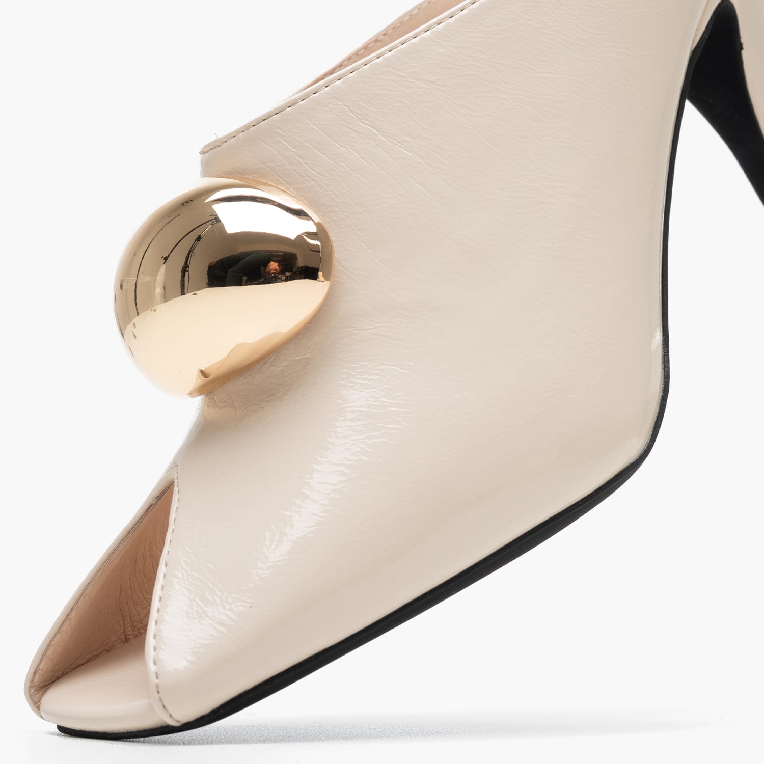 Γυναικεία Mules Cheeky Μπεζ Δέρμα Jeffrey Campbell