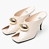Women Mules Cheeky Beige Leather Jeffrey Campbell Women Mules Cheeky Beige Leather Jeffrey Campbell
