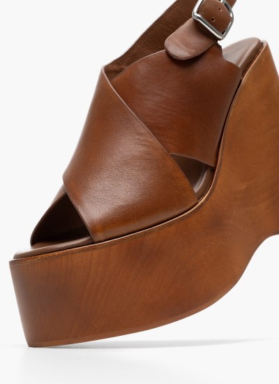 Γυνακεία Πέδιλα Summers Καφέ Δέρμα Jeffrey Campbell