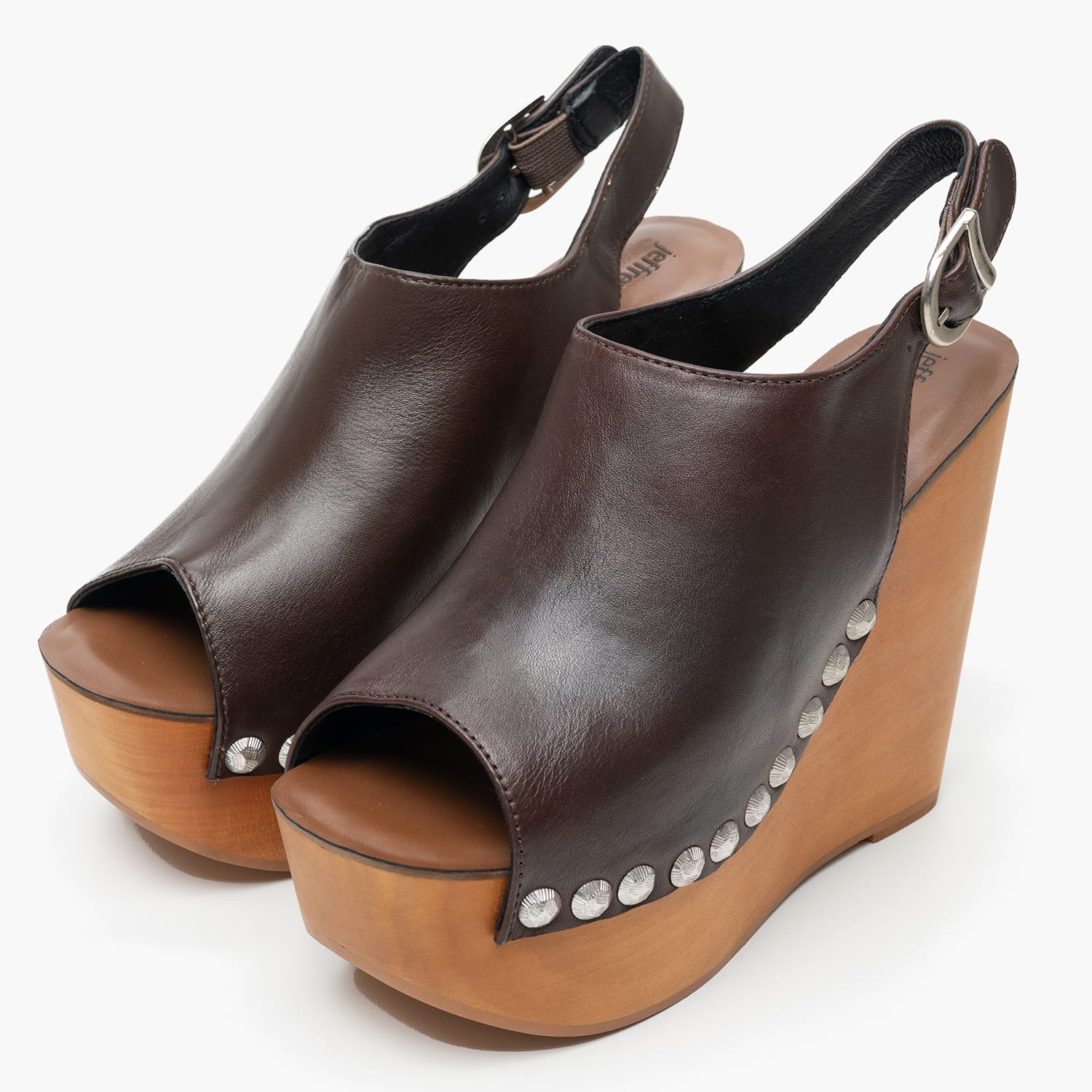 Γυναικείες Πλατφόρμες Ψηλές Snick Καφέ Δέρμα Jeffrey Campbell Γυναικείες Πλατφόρμες Ψηλές Snick Καφέ Δέρμα Jeffrey Campbell