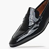 Men Moccasins 7012 Black Patent Leather Philippe Lang Men Moccasins 7012 Black Patent Leather Philippe Lang