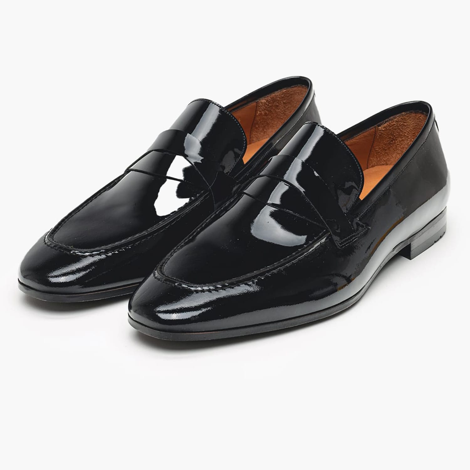 Men Moccasins 7012 Black Patent Leather Philippe Lang Men Moccasins 7012 Black Patent Leather Philippe Lang