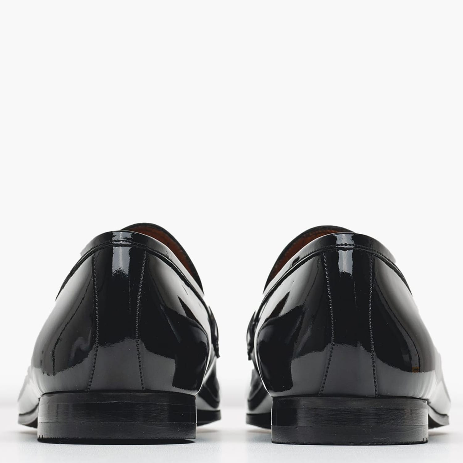 Men Moccasins 7012 Black Patent Leather Philippe Lang Men Moccasins 7012 Black Patent Leather Philippe Lang