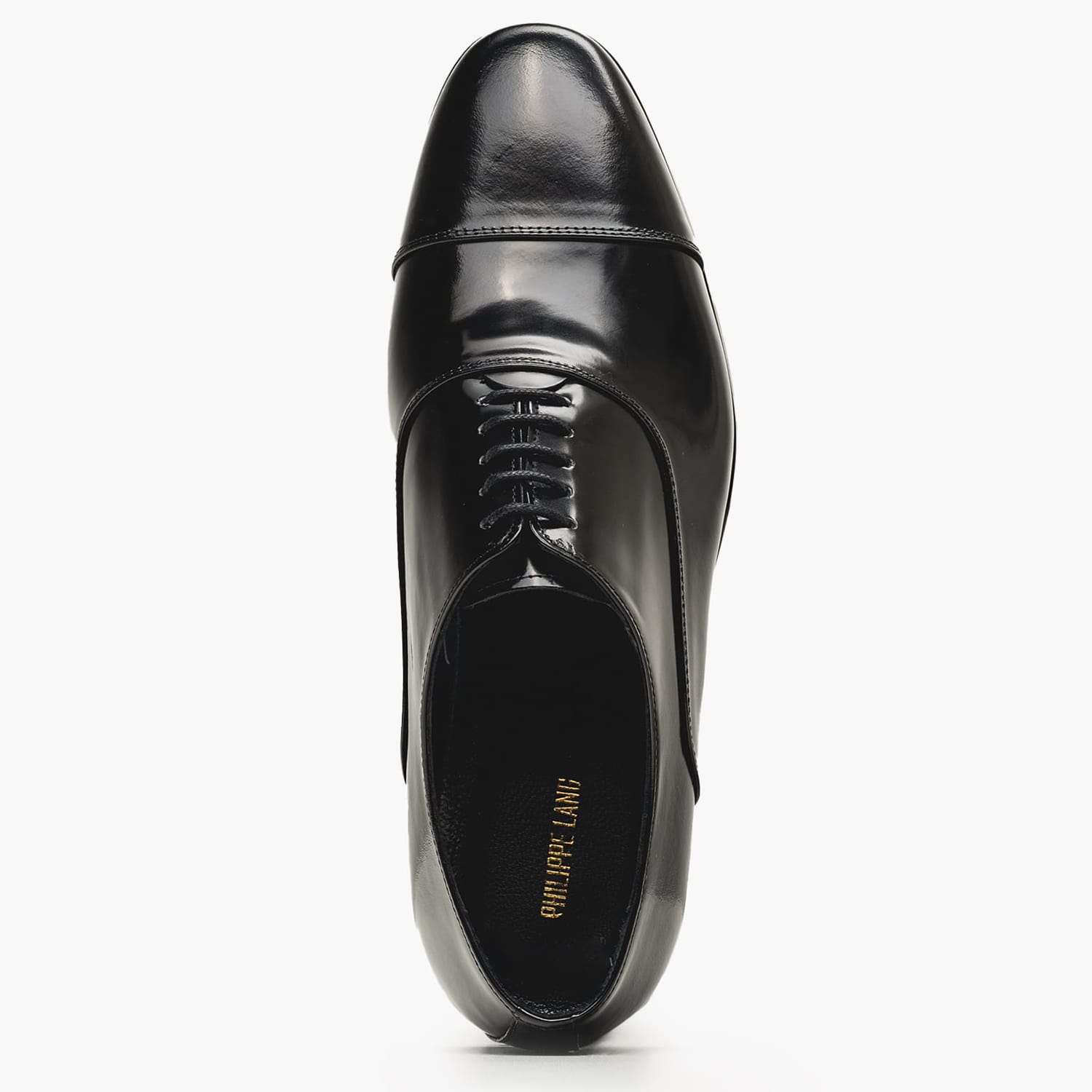 Men Shoes G.426 Black Leather Philippe Lang Men Shoes G.426 Black Leather Philippe Lang
