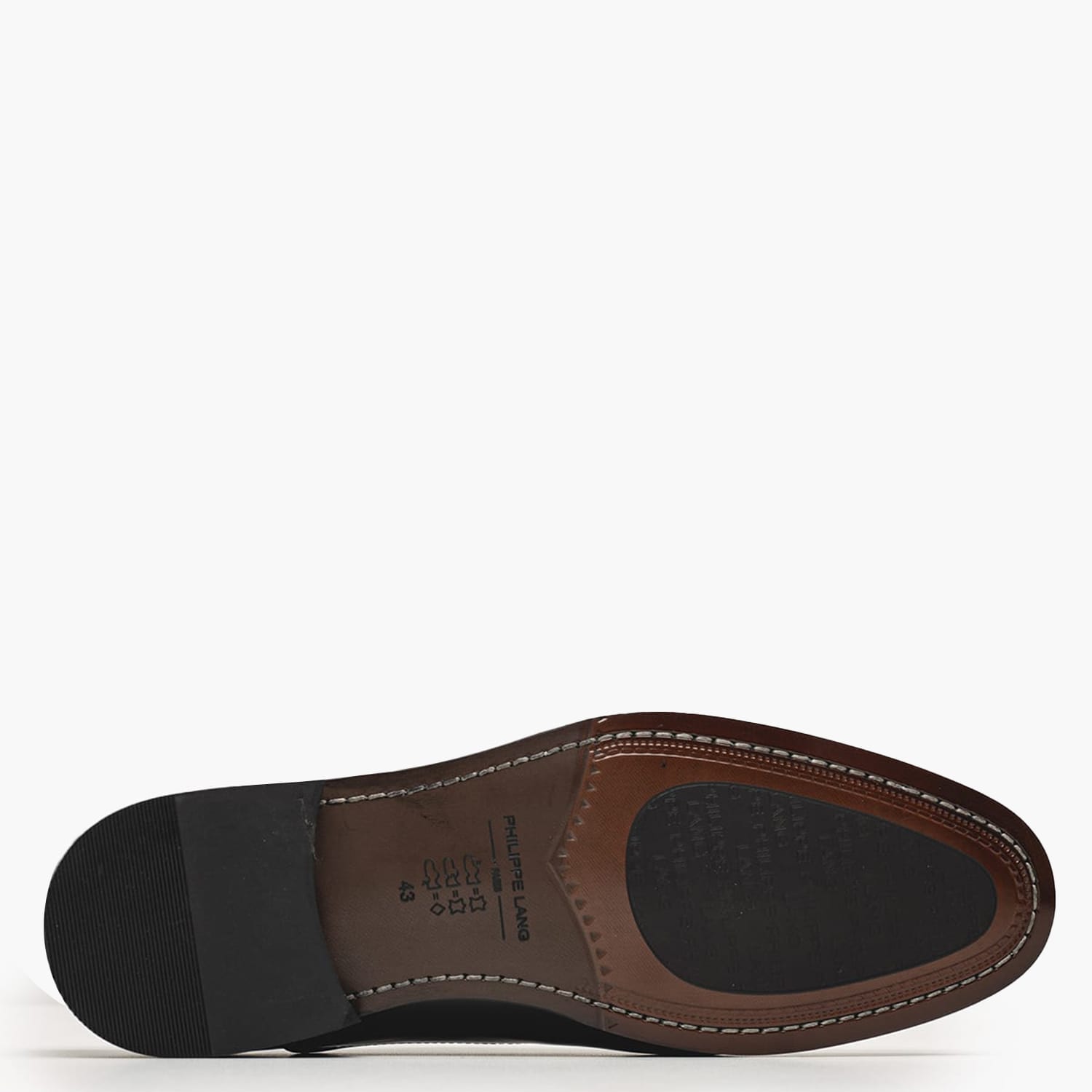 Men Shoes G.426 Black Leather Philippe Lang Men Shoes G.426 Black Leather Philippe Lang