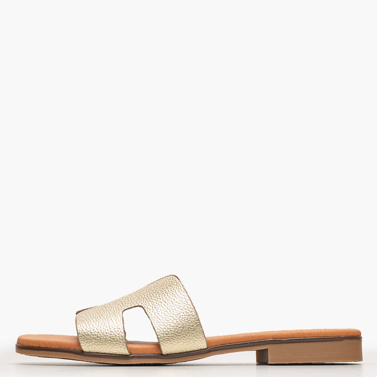 Γυναικεία Flats 3053 Χρυσό Δέρμα Eva Frutos