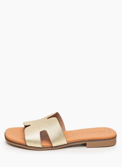 Γυναικεία Flats 3075 Μαύρο Δέρμα Eva Frutos