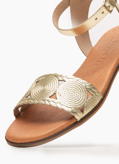 Γυναικεία Flats 3075 Μαύρο Δέρμα Eva Frutos