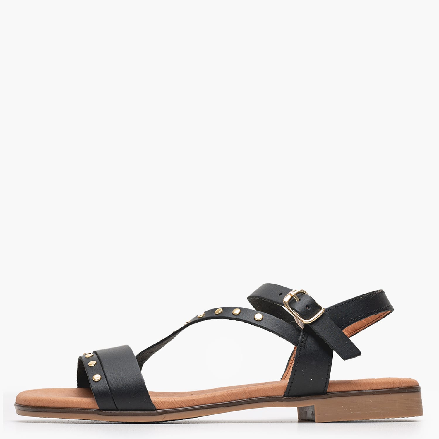 Γυναικεία Flats 3079 Μαύρο Δέρμα Eva Frutos