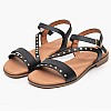 Γυναικεία Flats 3079 Μαύρο Δέρμα Eva Frutos Γυναικεία Flats 3079 Μαύρο Δέρμα Eva Frutos