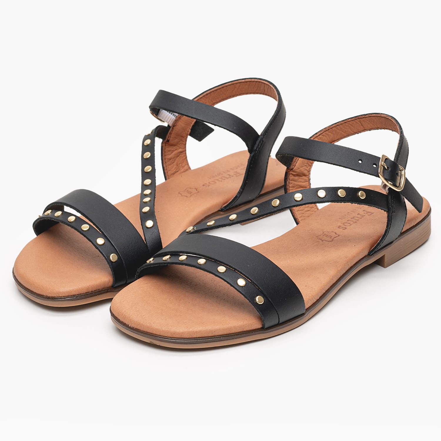 Γυναικεία Flats 3079 Μαύρο Δέρμα Eva Frutos Γυναικεία Flats 3079 Μαύρο Δέρμα Eva Frutos