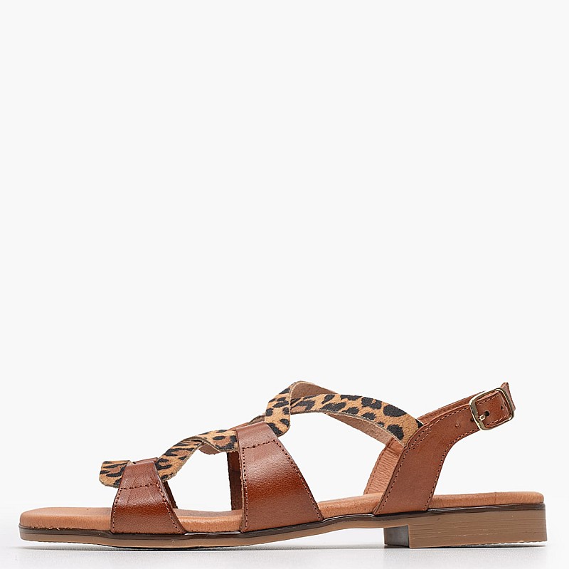 Γυναικεία Flats 3080 Leopard Δέρμα Eva Frutos