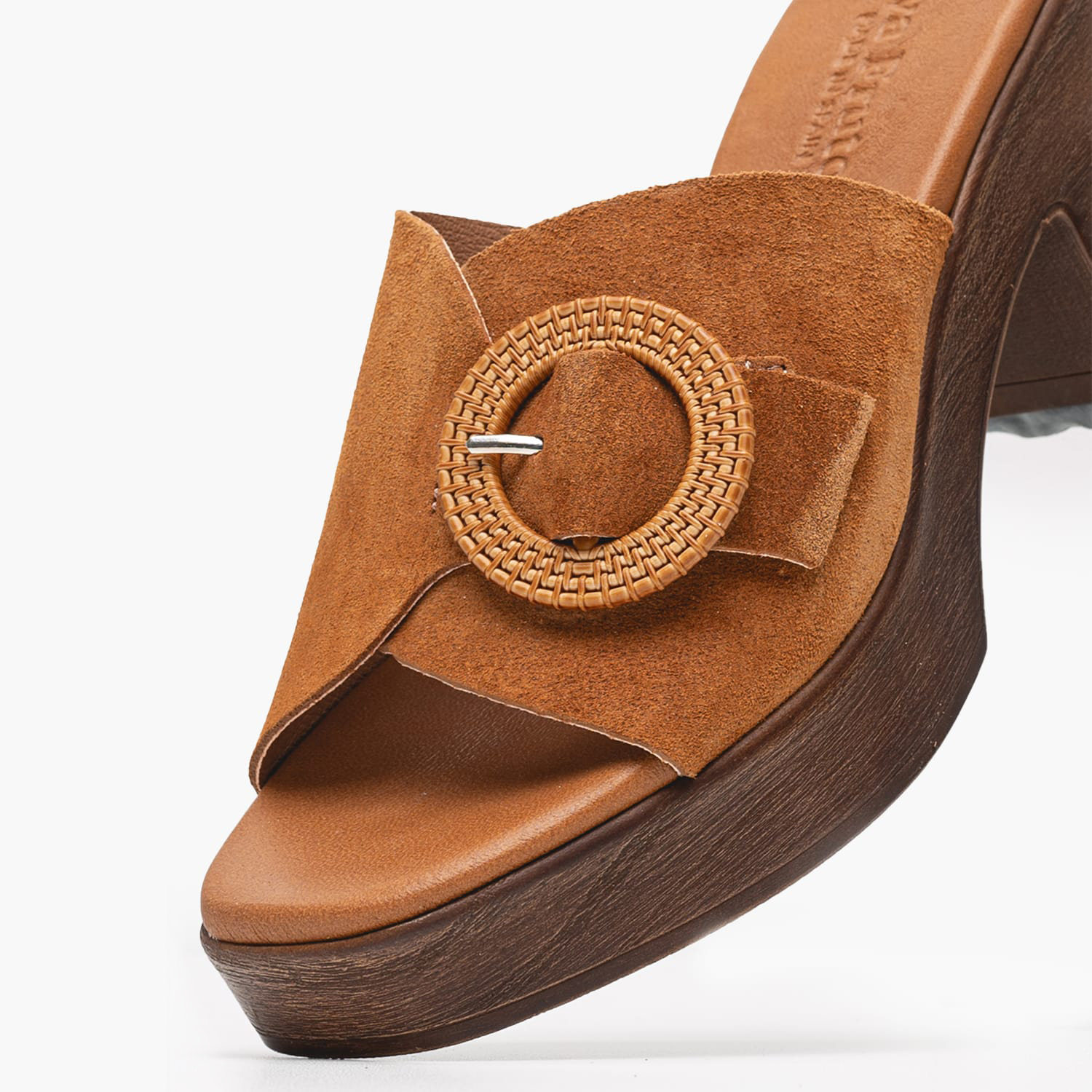 Γυναικεία Mules 5611 Ταμπά Δέρμα Καστόρι Eva Frutos