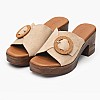 Γυναικεία Mules 5611 Μπεζ Δέρμα Καστόρι Eva Frutos Γυναικεία Mules 5611 Μπεζ Δέρμα Καστόρι Eva Frutos