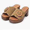 Γυναικεία Mules 5611 Λαδί Δέρμα Καστόρι Eva Frutos Γυναικεία Mules 5611 Λαδί Δέρμα Καστόρι Eva Frutos