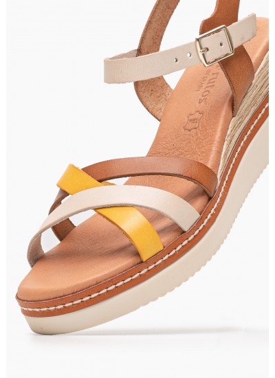 Γυναικεία Παπούτσια Casual Flatform.Vulc Άσπρο Δέρμα Calvin Klein