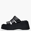 Women Platforms Low Capricorn Black Leather Windsor Smith Women Platforms Low Capricorn Black Leather Windsor Smith