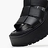 Women Platforms Low Capricorn Black Leather Windsor Smith Women Platforms Low Capricorn Black Leather Windsor Smith