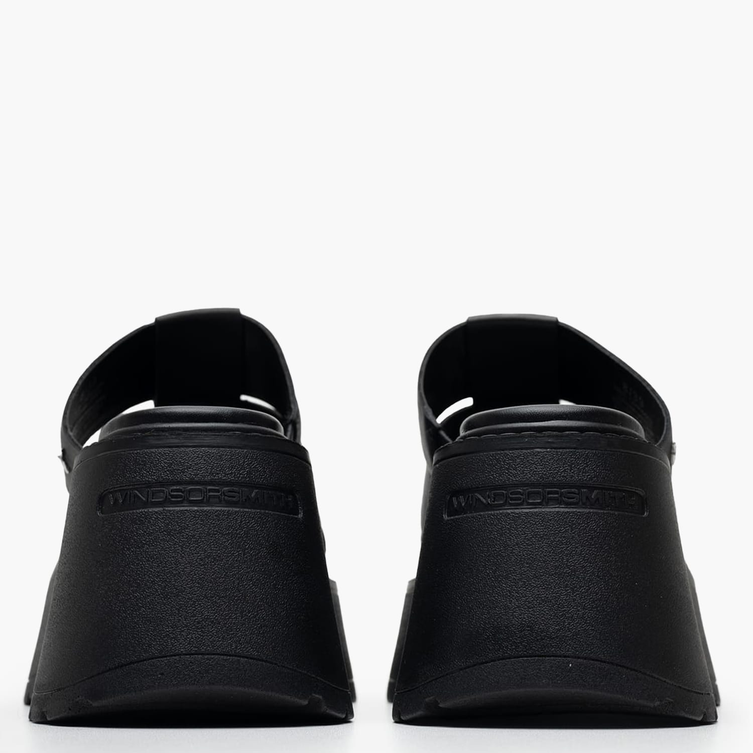 Women Platforms Low Capricorn Black Leather Windsor Smith Women Platforms Low Capricorn Black Leather Windsor Smith