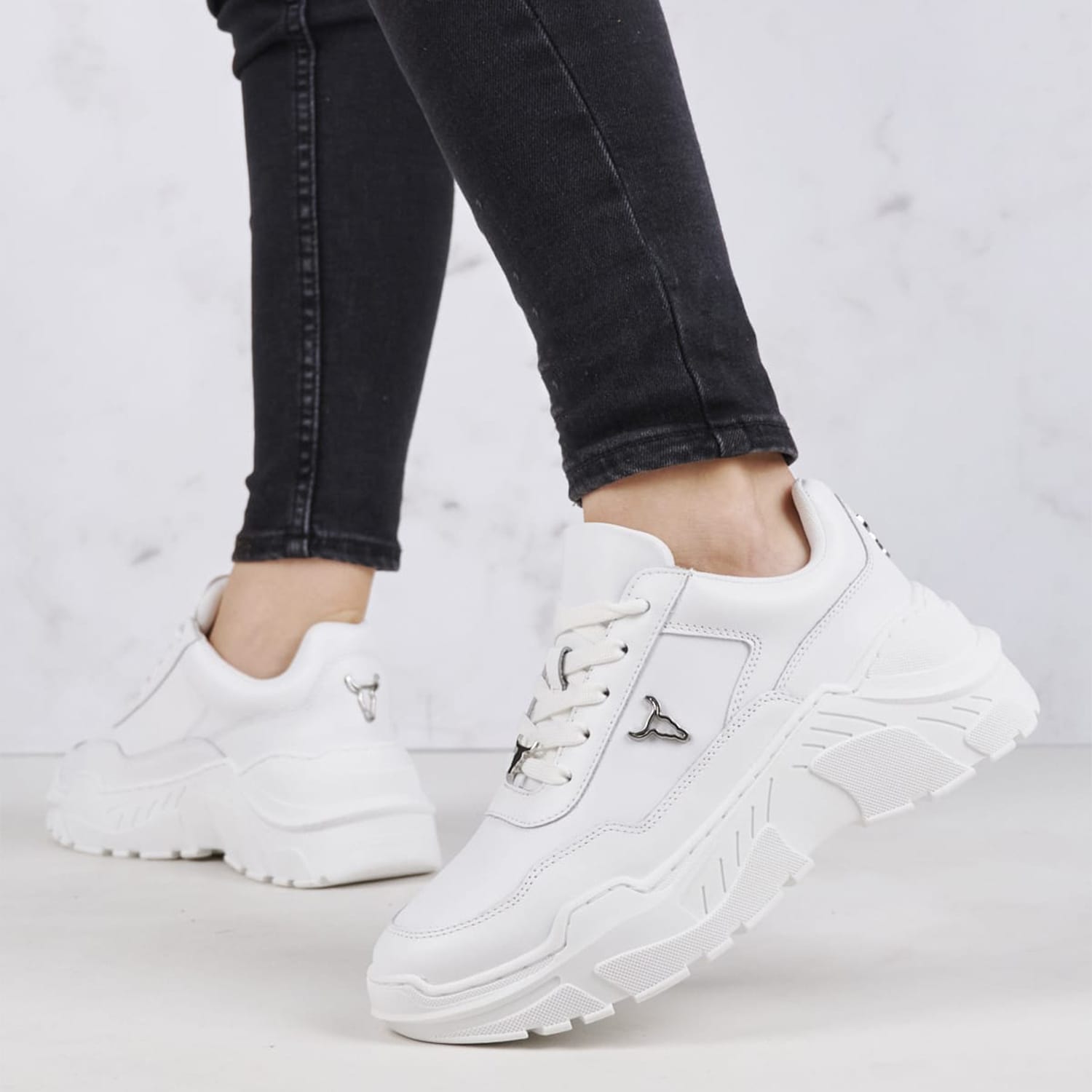 Women Casual Shoes Carte White Leather Windsor Smith