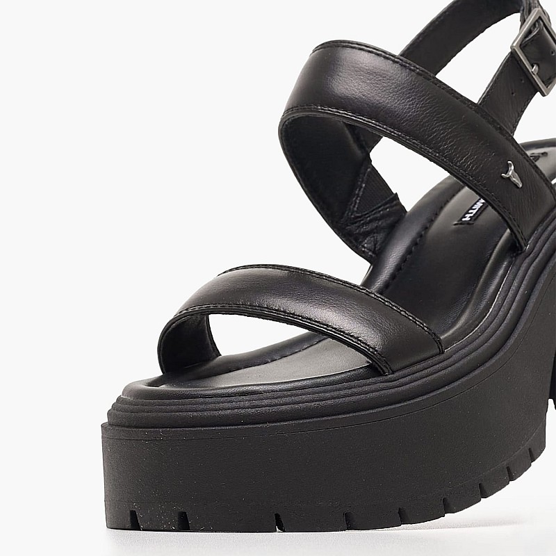 Women Sandals Cosmos Black Leather Windsor Smith