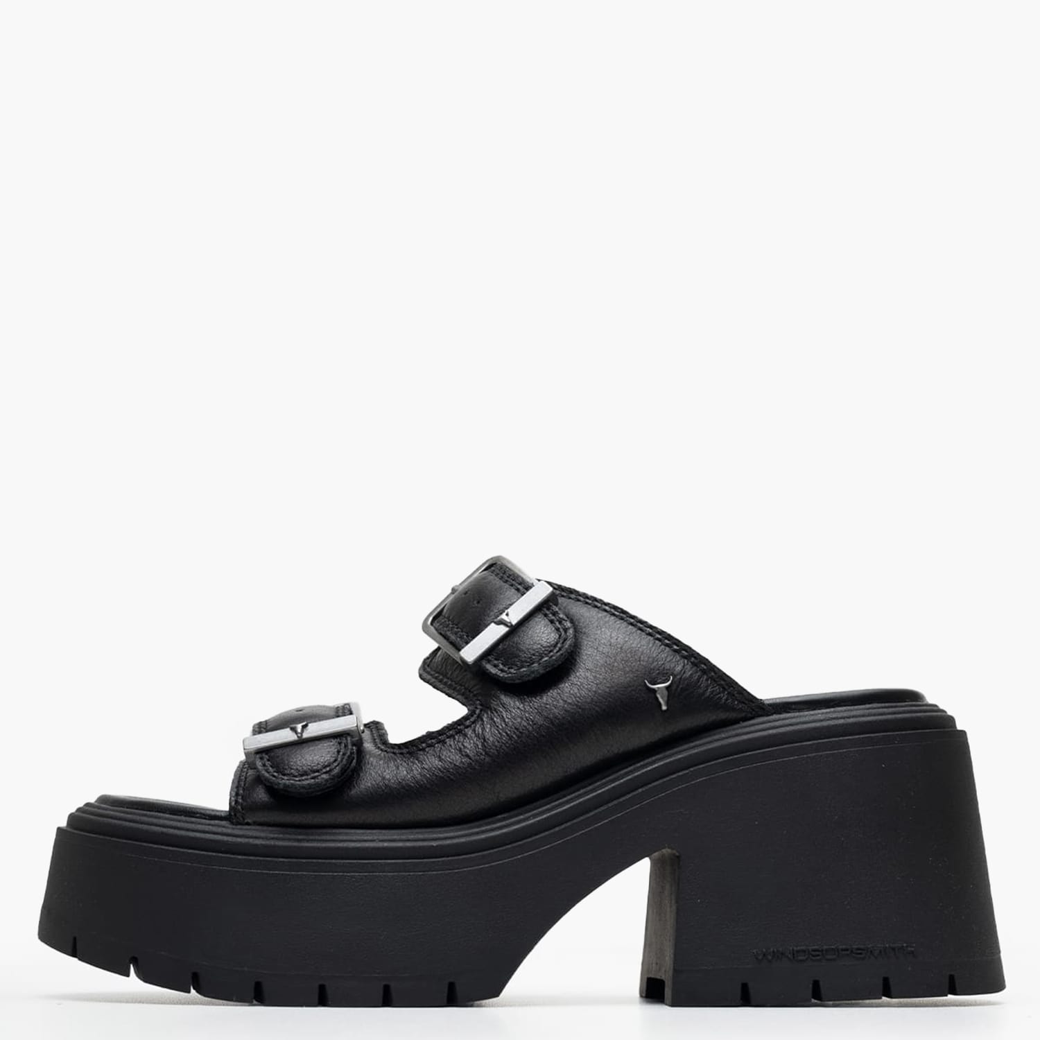 Γυναικεία Mules Covert Μαύρο Δέρμα Windsor Smith