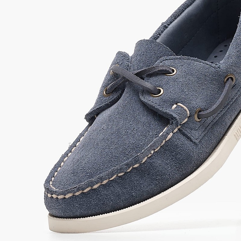 Women Sailing Shoes Portland.Fleshout Blue Buckskin Sebago