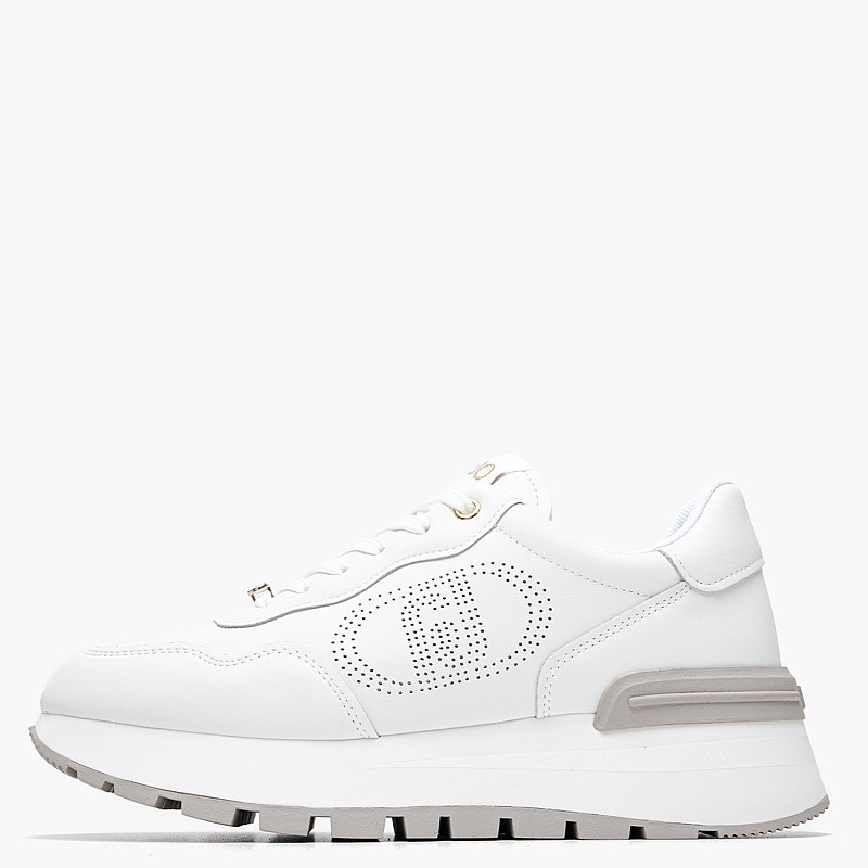 Women Casual Shoes Amazing.2 White Leather Liu Jo