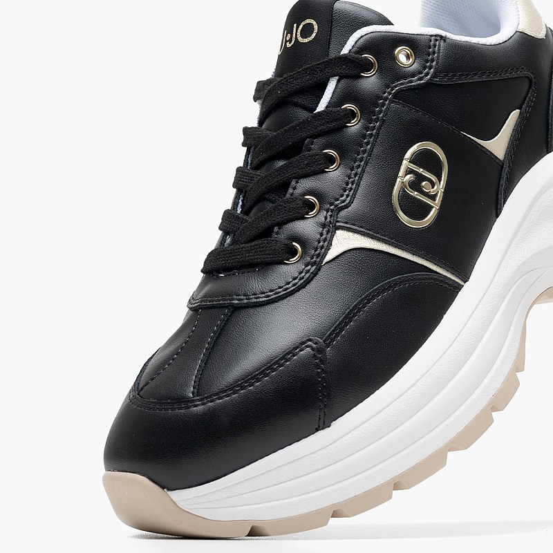 Women Casual Shoes Eva.02 Black Leather Liu Jo
