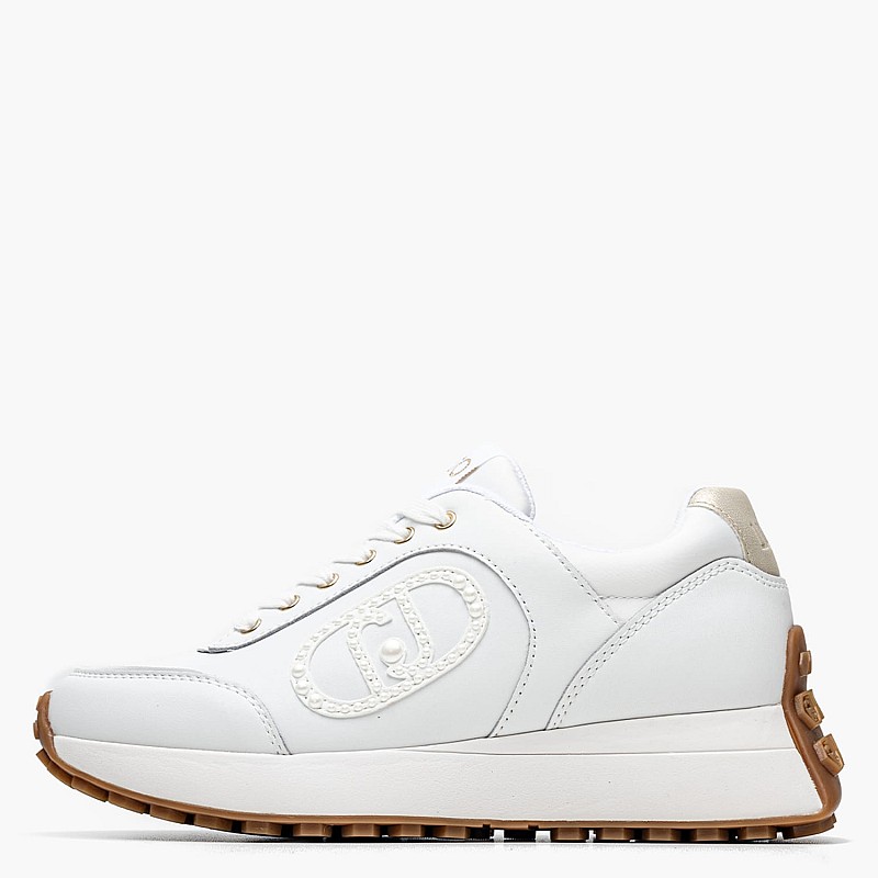 Women Casual Shoes Lolo17 White Leather Liu Jo