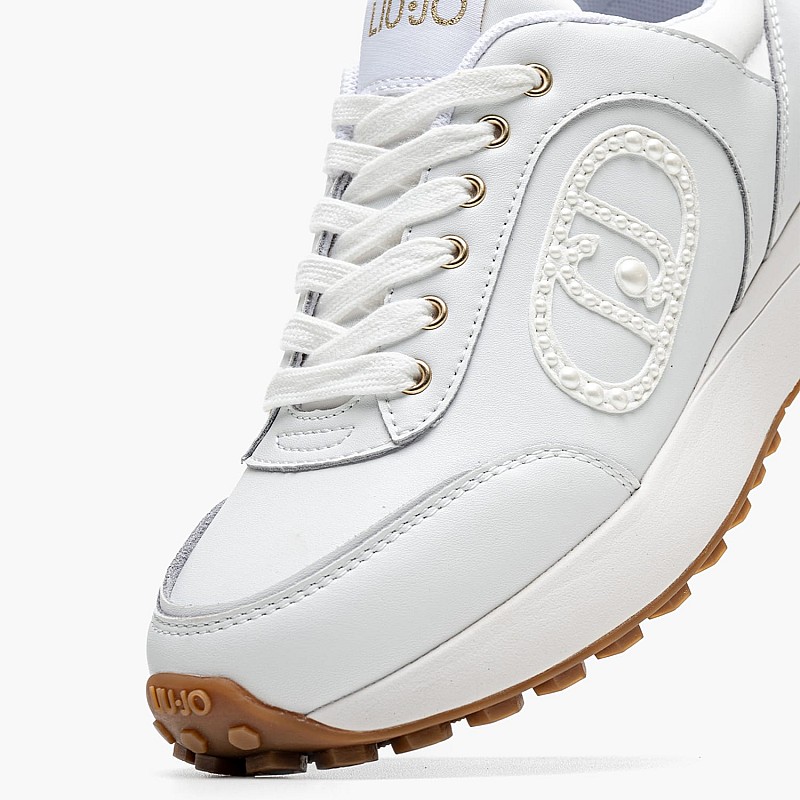Women Casual Shoes Lolo17 White Leather Liu Jo