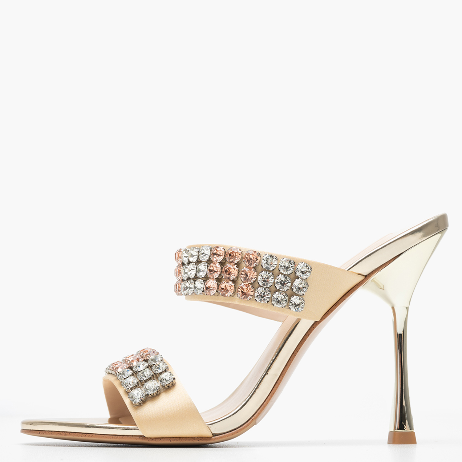 Γυναικεία Mules Miriam.20 Χρυσό Ύφασμα Liu Jo