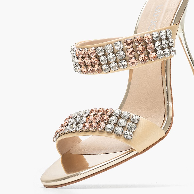 Women Mules Miriam.20 Gold Fabric Liu Jo
