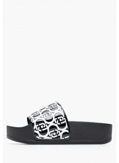 Women Platforms Low Mykonos Black Rubber Liu Jo