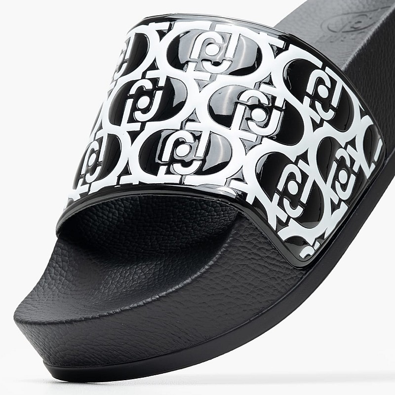 Women Platforms Low Mykonos Black Rubber Liu Jo