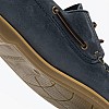Men Sailing shoes Navigator.Crazyhorse Blue Leather Lumberjack